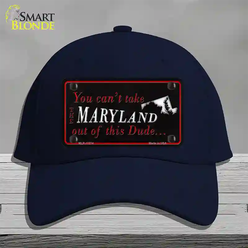 Maryland Dude Novelty License Plate Hat Cotton / Navy