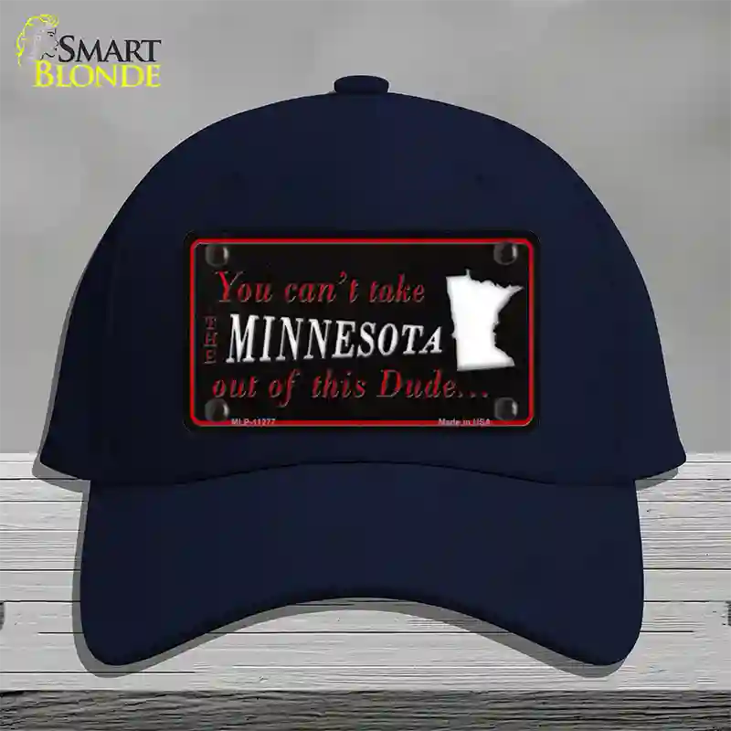 Minnesota Dude Novelty License Plate Hat Cotton / Navy