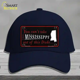 Mississippi Dude Novelty License Plate Hat Cotton / Navy