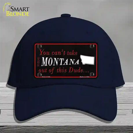 Montana Dude Novelty License Plate Hat Cotton / Navy