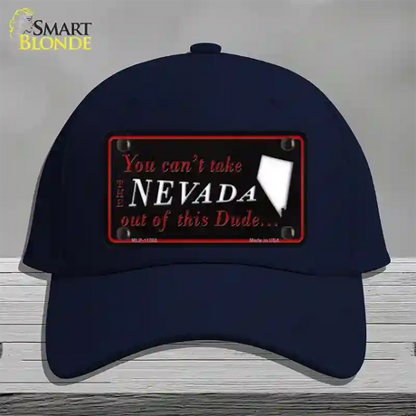 Nevada Dude Novelty License Plate Hat Cotton / Navy