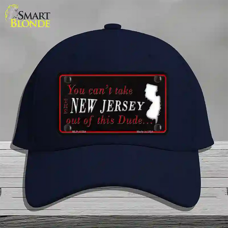 New Jersey Dude Novelty License Plate Hat Cotton / Navy