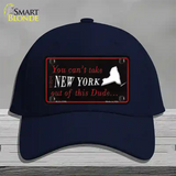 New York Dude Novelty License Plate Hat Cotton / Navy