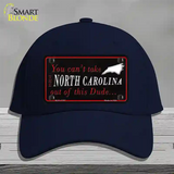 North Carolina Dude Novelty License Plate Hat Cotton / Navy