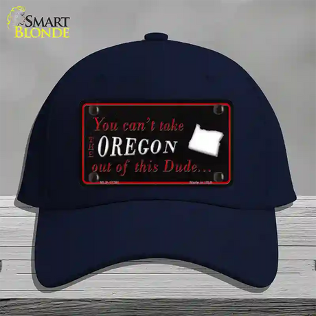 Oregon Dude Novelty License Plate Hat Cotton / Navy