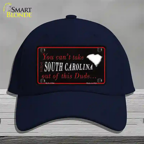 South Carolina Dude Novelty License Plate Hat Cotton / Navy