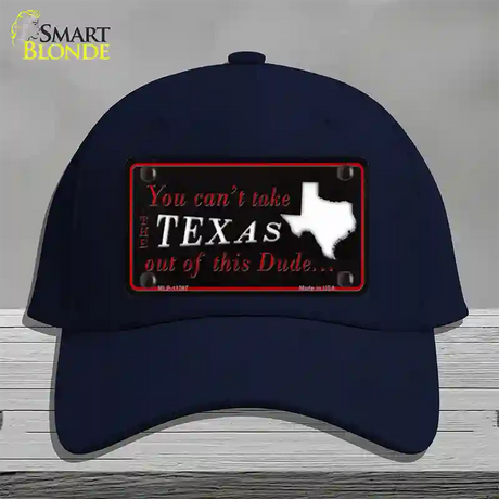 Texas Dude Novelty License Plate Hat Cotton / Navy