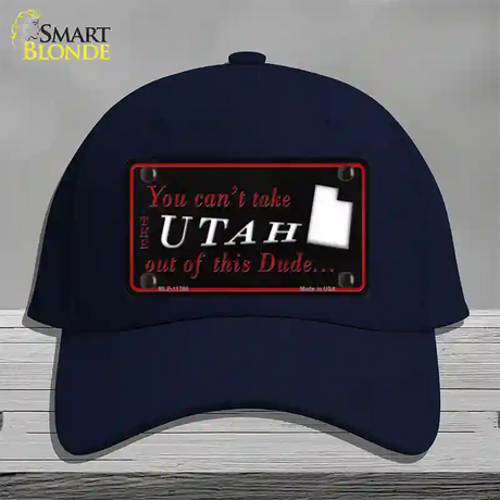 Utah Dude Novelty License Plate Hat Cotton / Navy