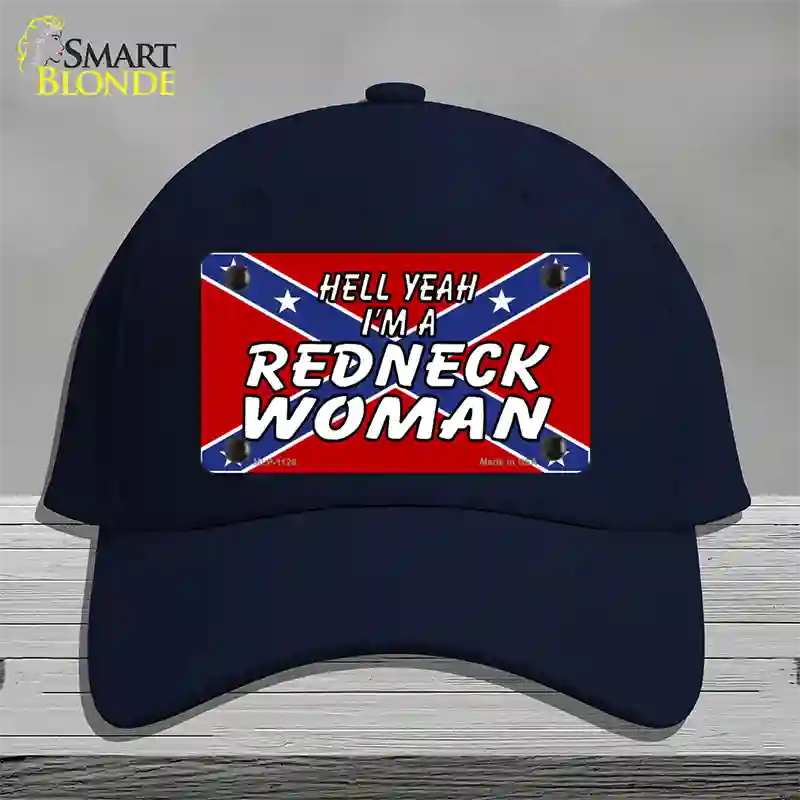 Redneck Woman Novelty License Plate Hat Cotton / Navy