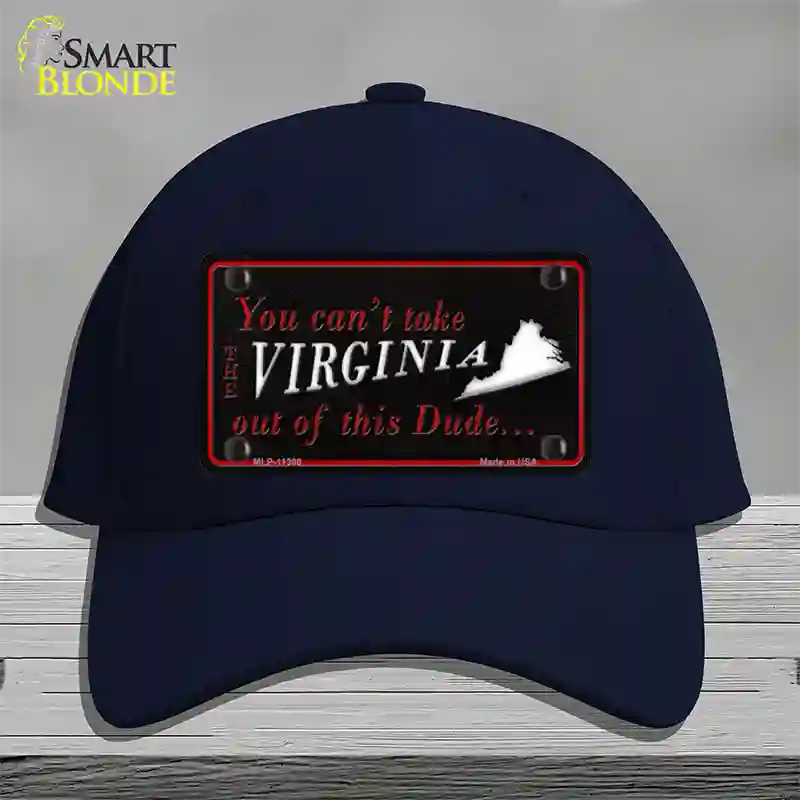 Virginia Dude Novelty License Plate Hat Cotton / Navy