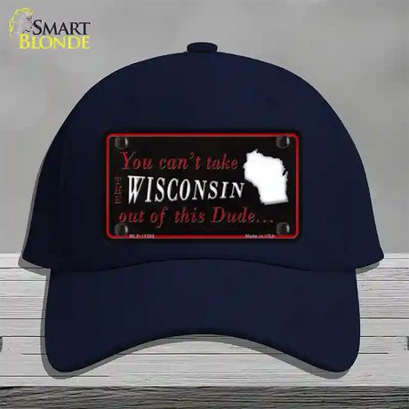 Wisconsin Dude Novelty License Plate Hat Cotton / Navy