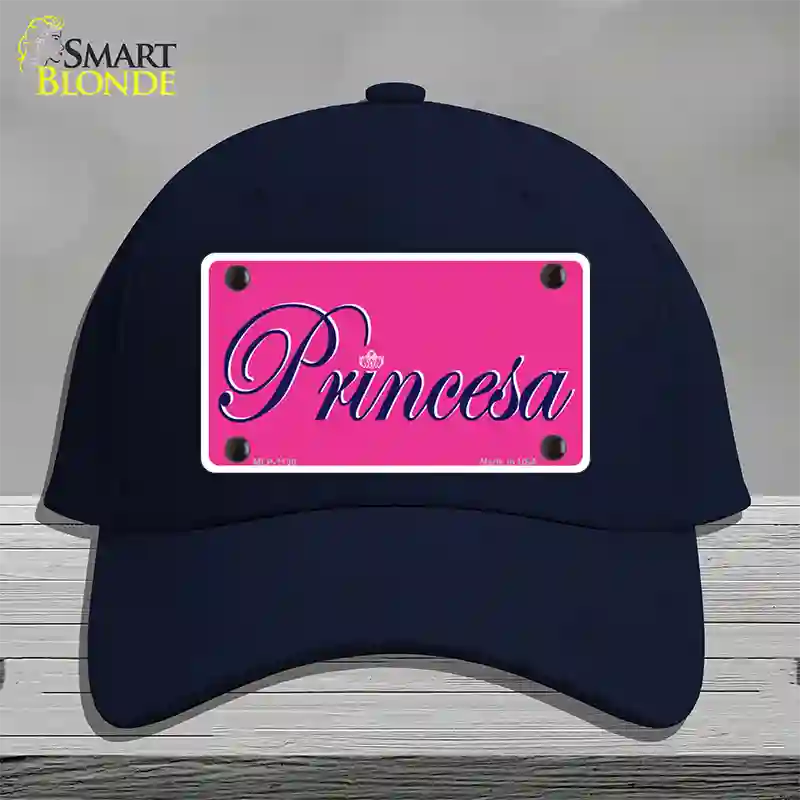 Princesa Novelty License Plate Hat Cotton / Navy