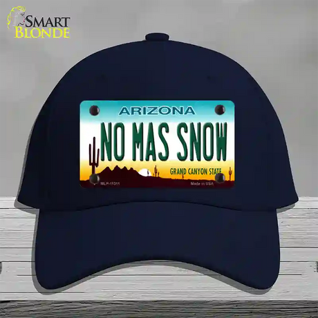 No Mas Snow Novelty License Plate Hat Cotton / Navy