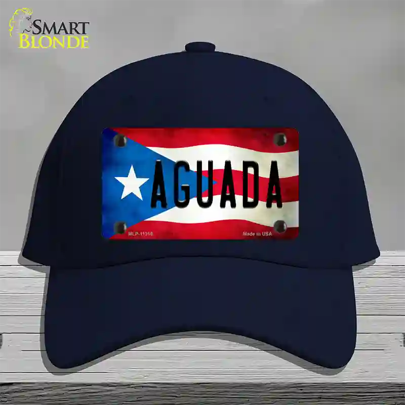 Aguada Puerto Rico Flag Novelty License Plate Hat Cotton / Navy