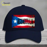 Aguadilla Puerto Rico Flag Novelty License Plate Hat Cotton / Navy