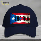 Cabo Rojo Puerto Rico Flag Novelty License Plate Hat Cotton / Navy