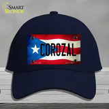 Corozal Puerto Rico Flag Novelty License Plate Hat Cotton / Navy