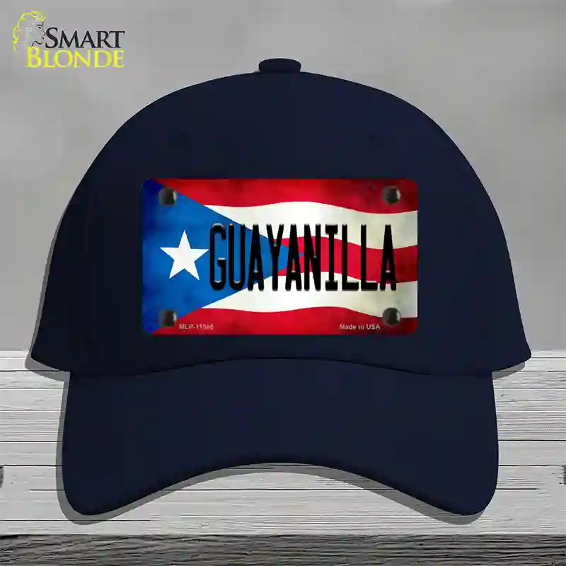 Guayanilla Puerto Rico Flag Novelty License Plate Hat Cotton / Navy