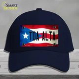 Toa Alta Puerto Rico Flag Novelty License Plate Hat Cotton / Navy