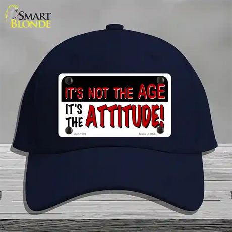 Not Age It Is Attitude Novelty License Plate Hat Cotton / Navy