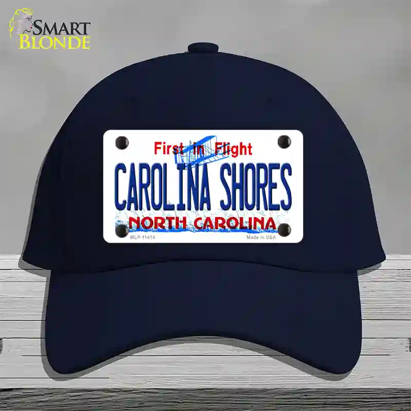 Carolina Shores North Carolina Novelty License Plate Hat Cotton / Navy