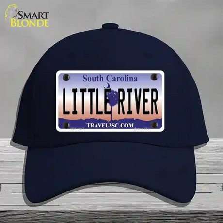 Little River South Carolina Novelty License Plate Hat Cotton / Navy