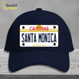 Santa Monica California Novelty License Plate Hat Cotton / Navy