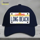 Long Beach California Novelty License Plate Hat Cotton / Navy