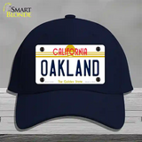 Oakland California Novelty License Plate Hat Cotton / Navy