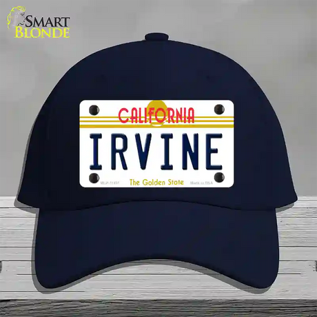 Irvine California Novelty License Plate Hat Cotton / Navy