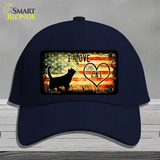 I Love My Cat Novelty License Plate Hat Cotton / Navy