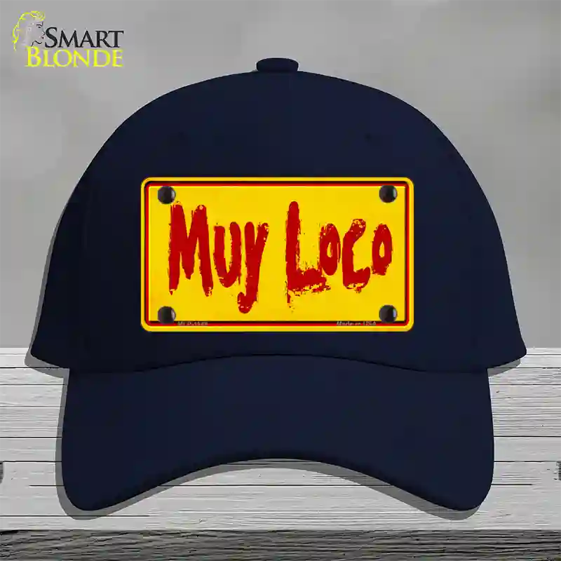 Muy Loco Novelty License Plate Hat Cotton / Navy