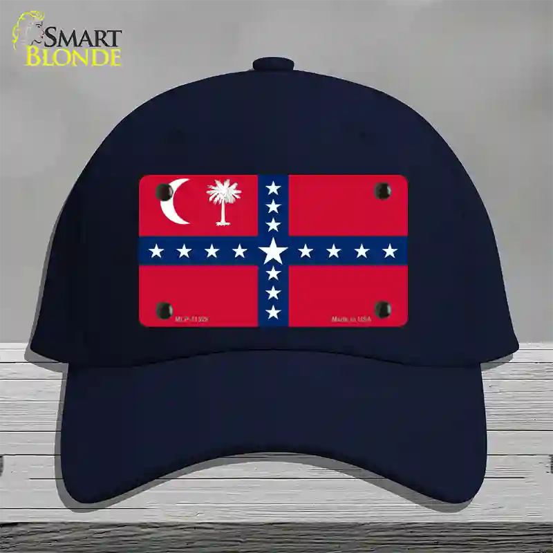 South Carolina Sovereignty Flag Novelty License Plate Hat Cotton / Navy