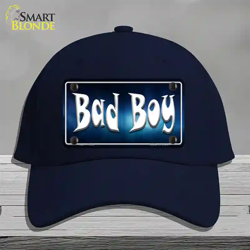 Bad Boy Novelty License Plate Hat Cotton / Navy