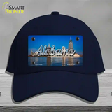 Alabama City Skyline State Novelty License Plate Hat Cotton / Navy