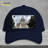 Idaho Capital Building State Novelty License Plate Hat Cotton / Navy