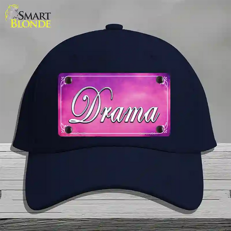 Drama Novelty License Plate Hat Cotton / Navy