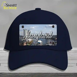 Maryland River Skyline State Novelty License Plate Hat Cotton / Navy