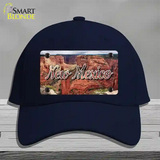 New Mexico Red Canyon State Novelty License Plate Hat Cotton / Navy