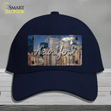 New York City Skyline State Novelty License Plate Hat Cotton / Navy