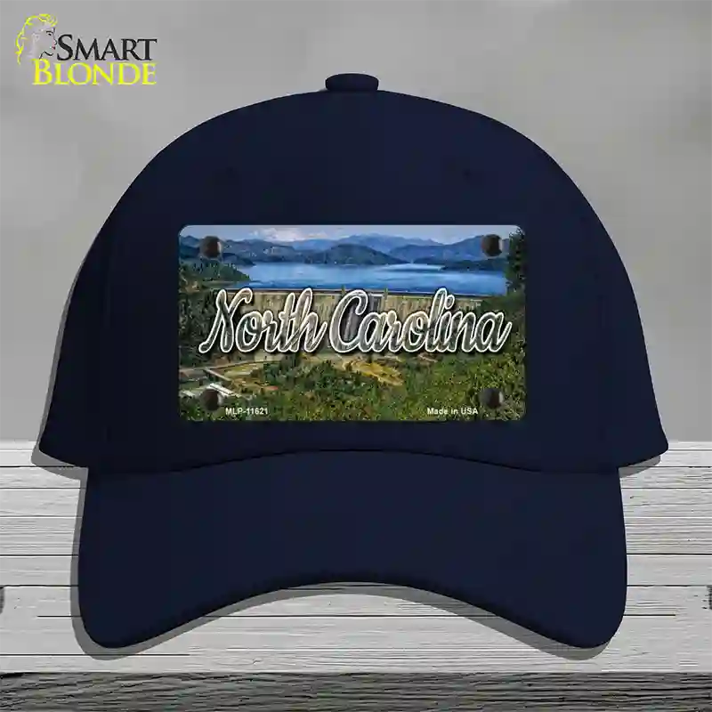 North Carolina Dam State Novelty License Plate Hat Cotton / Navy