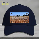 North Dakota Wheat Farm State Novelty License Plate Hat Cotton / Navy