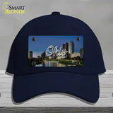 Ohio River City Skyline State Novelty License Plate Hat Cotton / Navy