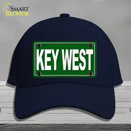 Key West Novelty License Plate Hat Cotton / Navy