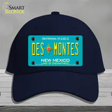 Des Montes Teal New Mexico Novelty License Plate Hat Cotton / Navy