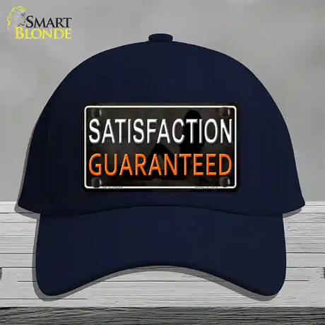 Satisfaction Guaranteed Novelty License Plate Hat Cotton / Navy