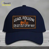 Lead Follow Novelty License Plate Hat Cotton / Navy