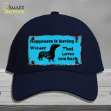 Happiness Is Having A Wiener Novelty License Plate Hat Cotton / Navy