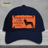 Wiener Love Novelty License Plate Hat Cotton / Navy