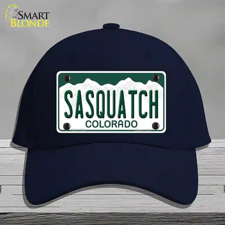 Sasquatch Colorado Novelty License Plate Hat Cotton / Navy